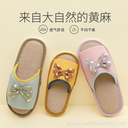 Autumn Open Slippers Summer Women Slide Slippers Linen Comfortable Supplier